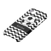 Modern Chevron Zigzag Soccer Phone Case Hoesje (Onderkant)