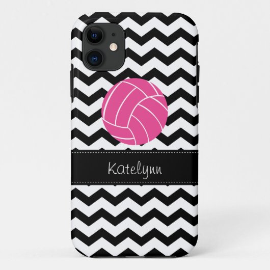 Modern Chevron Zigzag Volleyball iPhone 5 Hoesje (Achterkant)