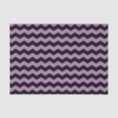 Modern Chevron Zwart en Paarse Patroon Tissuepapier (Voorkant)