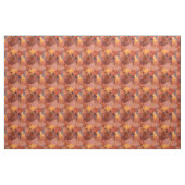 Modern Chic Abstract Terracotta Rust Brown Stof (Yard (91,4 cm))