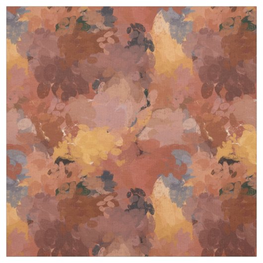 Modern Chic Abstract Terracotta Rust Brown Stof (Swatch)