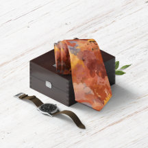 Modern Chic Abstract Terracotta Rust Brown