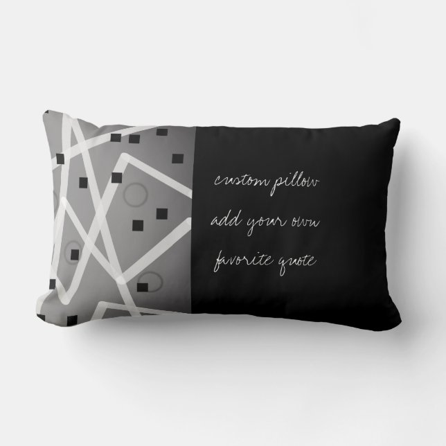 modern chic add a quote kussen bold abstract (Voorkant)