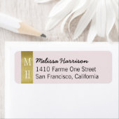 modern chic address label met scriptnaam (Insitu)