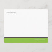 Modern Chic Afstuderen Aankondiging (groen) (Achterkant)