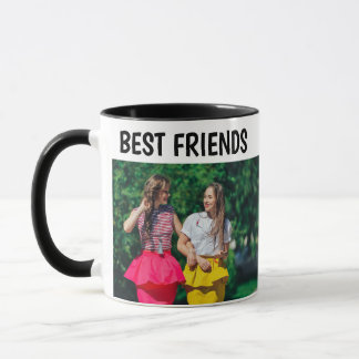 Modern Chic Best friends photo coffee mug Mok