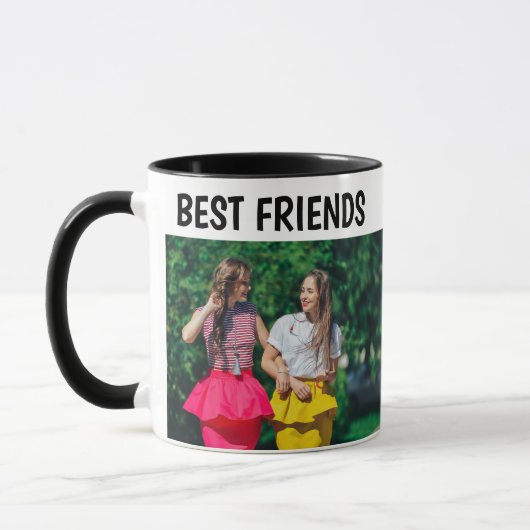 Modern Chic Best friends photo coffee mug Mok (Links)