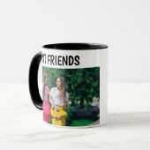 Modern Chic Best friends photo coffee mug Mok (Voorkant links)