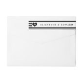 Modern Chic Black and White Wedding (Achterkant)