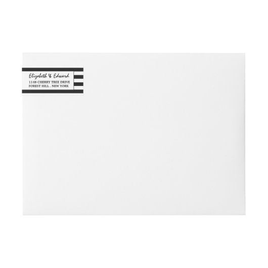 Modern Chic Black and White Wedding (Voorkant)