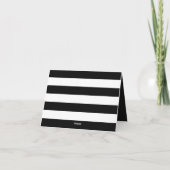 Modern Chic Black and White Wedding Bedankkaart (Achterkant)