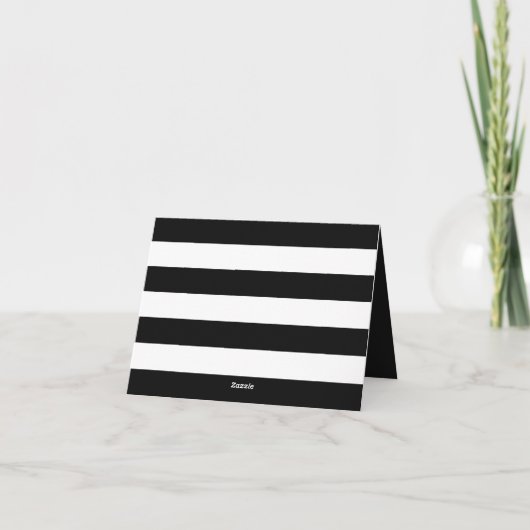 Modern Chic Black and White Wedding Bedankkaart (Achterkant)