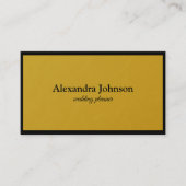Modern Chic Black en Gold Foil Luxury Business Ca Visitekaartje (Voorkant)