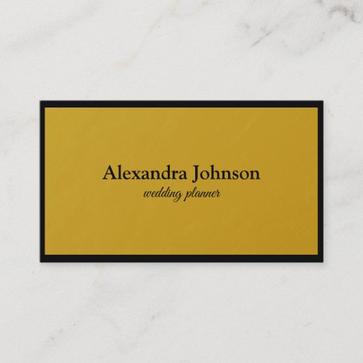 Modern Chic Black en Gold Foil Luxury Business Ca Visitekaartje (Voorkant)