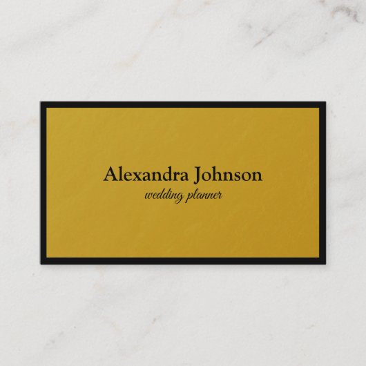 Modern Chic Black en Gold Foil Luxury Business Ca Visitekaartje (Voorkant)