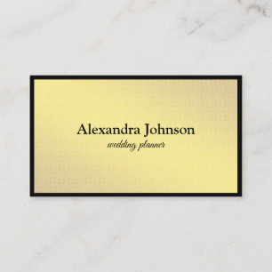 Modern Chic Black en Gold Foil Luxury Visitekaartje