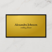 Modern Chic Black en Gold Foil Luxury Visitekaartje (Voorkant)