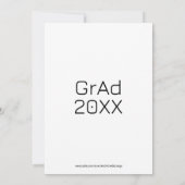 Modern Chic Black en Gold Tpogray Party Invite Kaart (Achterkant)