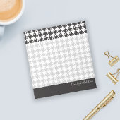 Modern Chic Black en White Houndstooth Notitieblok