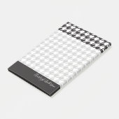 Modern Chic Black en White Houndstooth Post-it® Notes (Schuin)