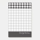 Modern Chic Black en White Houndstooth Post-it® Notes (Voorkant)