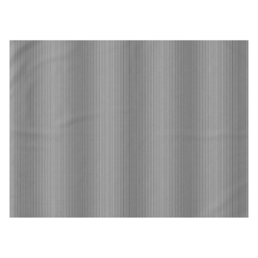Modern Chic Black en White Stripes Pattern Trendy Tafelkleed (Voorkant (Horizontaal))