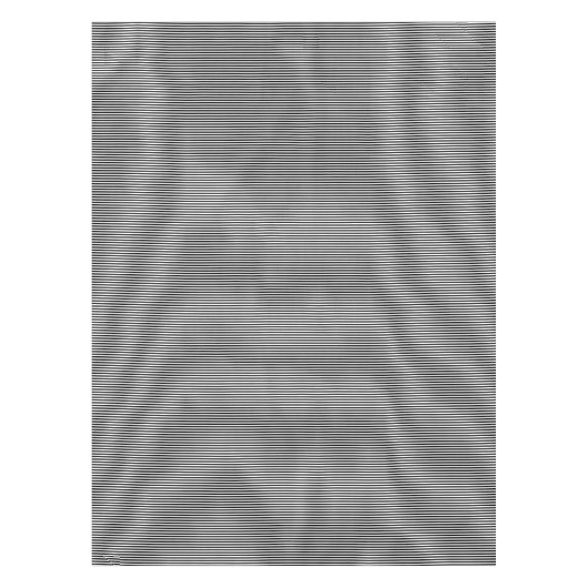 Modern Chic Black en White Stripes Pattern Trendy Tafelkleed (Voorkant)