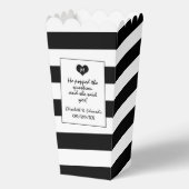 Modern Chic Black & White Wedding Bedankdoosjes (Voorkant)