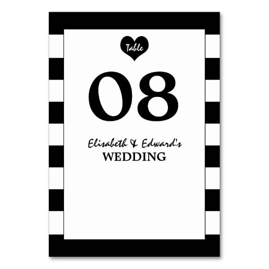 Modern Chic Black & White Wedding Kaart (Achterkant)