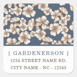 Modern Chic Blossom Square Sticker