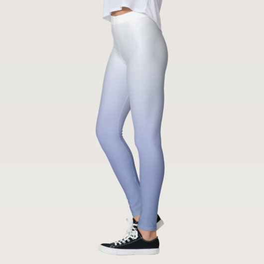 Modern Chic Blue en White Ombre Leggings (Links)