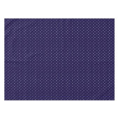 Modern Chic Blue White Polka Dots Pattern Tafelkleed (Voorkant (Horizontaal))