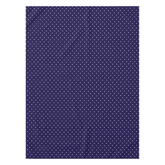 Modern Chic Blue White Polka Dots Pattern Tafelkleed (Voorkant)