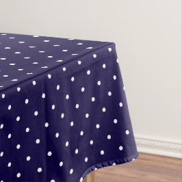 Modern Chic Blue White Polka Dots Pattern Tafelkleed
