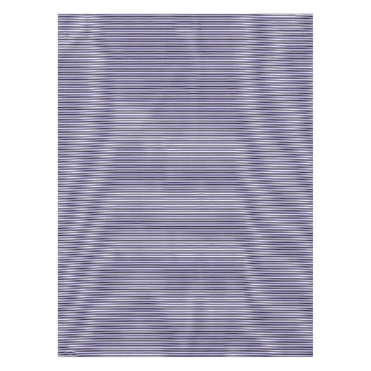 Modern Chic Blue White Stripes Pattern Trendy Tafelkleed (Voorkant)