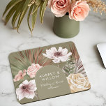 Modern Chic Bohemian Waterverf Boho Florals Arch Muismat<br><div class="desc">Ons ontwerp is voorzien van onze handgetekende botanische bloemen en tropisch groen. Moderne geometrische vormen gecombineerd met een prachtig modern boho kleurenpalet creëer dit verfijnde muismatje. Aanpassen met uw bedrijfsnaam. Dit prachtige visitekaartje is ideaal voor een breed scala aan bedrijven zoals evenementenplanners, weddingplanners, fotografen, illustratoren, bloemisten, interieurontwerpers en nog veel...</div>