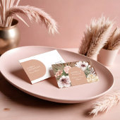 Modern Chic Bohemian Waterverf Boho Florals Arch Visitekaartje