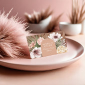 Modern Chic Bohemian Waterverf Boho Florals Arch Visitekaartje