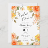 Modern chic boho bright wild flower vrijgezellenfe kaart (Voorkant)