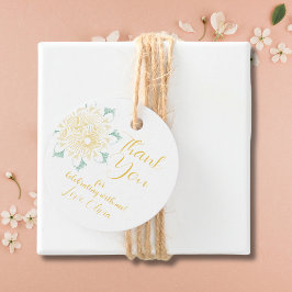 Modern Chic Boho Floral Sweet 16 Verjaardagscadeau Bedankjes Labels