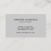 Modern Chic Botanical Greenery Visitekaartje (Achterkant)