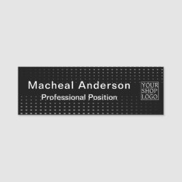 Modern Chic Business Logo Black Naamplaatje