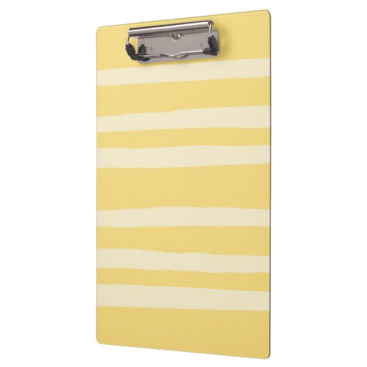 Modern Chic Butter Yellow Striped  Klembord (Links)