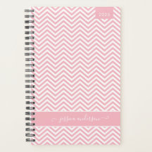 Modern Chic Chevron Zigzag Blush Pink Girly Script