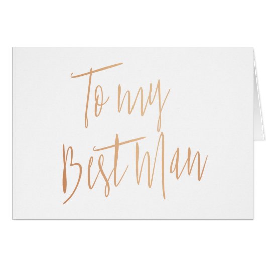 Modern Chic Copper Voor mijn beste man (Voorkant Horizontaal)