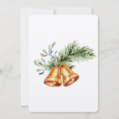 Modern Chic Corporate Christmas-Waterverf Kaart (Achterkant)