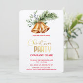 Modern Chic Corporate Christmas-Waterverf Kaart (Staand voorkant)