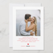 Modern Chic Couples Photo Happy Valentines Day Feestdagenkaart (Achterkant)