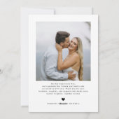 Modern Chic Couples Photo Happy Valentines Day Feestdagenkaart (Achterkant)