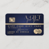 Modern Chic Credit Kaart Gift Kaart Certificaat (Voorkant)